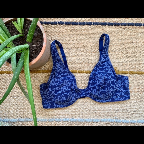 Blue Lace Bralette - Picture 1 of 3
